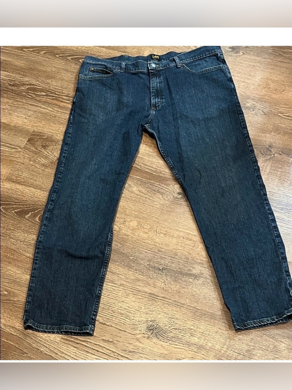 40 X 31 MEN JEANS-Lee Dark Blue Denim Reg fit Jeans 1021